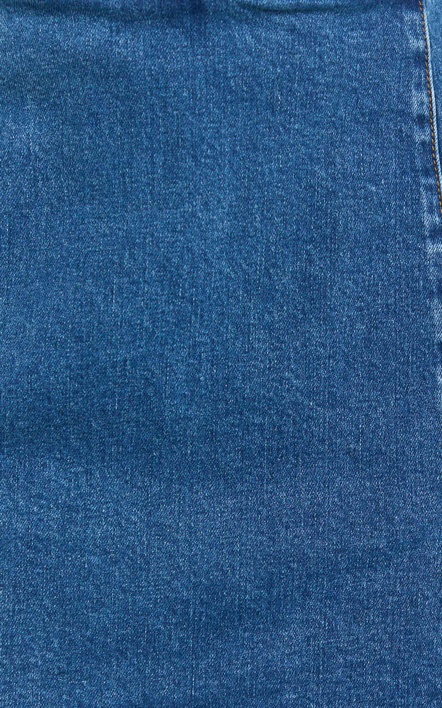 Peters Skort - Fitted Side Split Mini Skort in Mid Blue Wash
