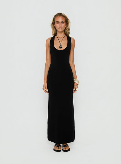Rhen Racerback Maxi Dress Black