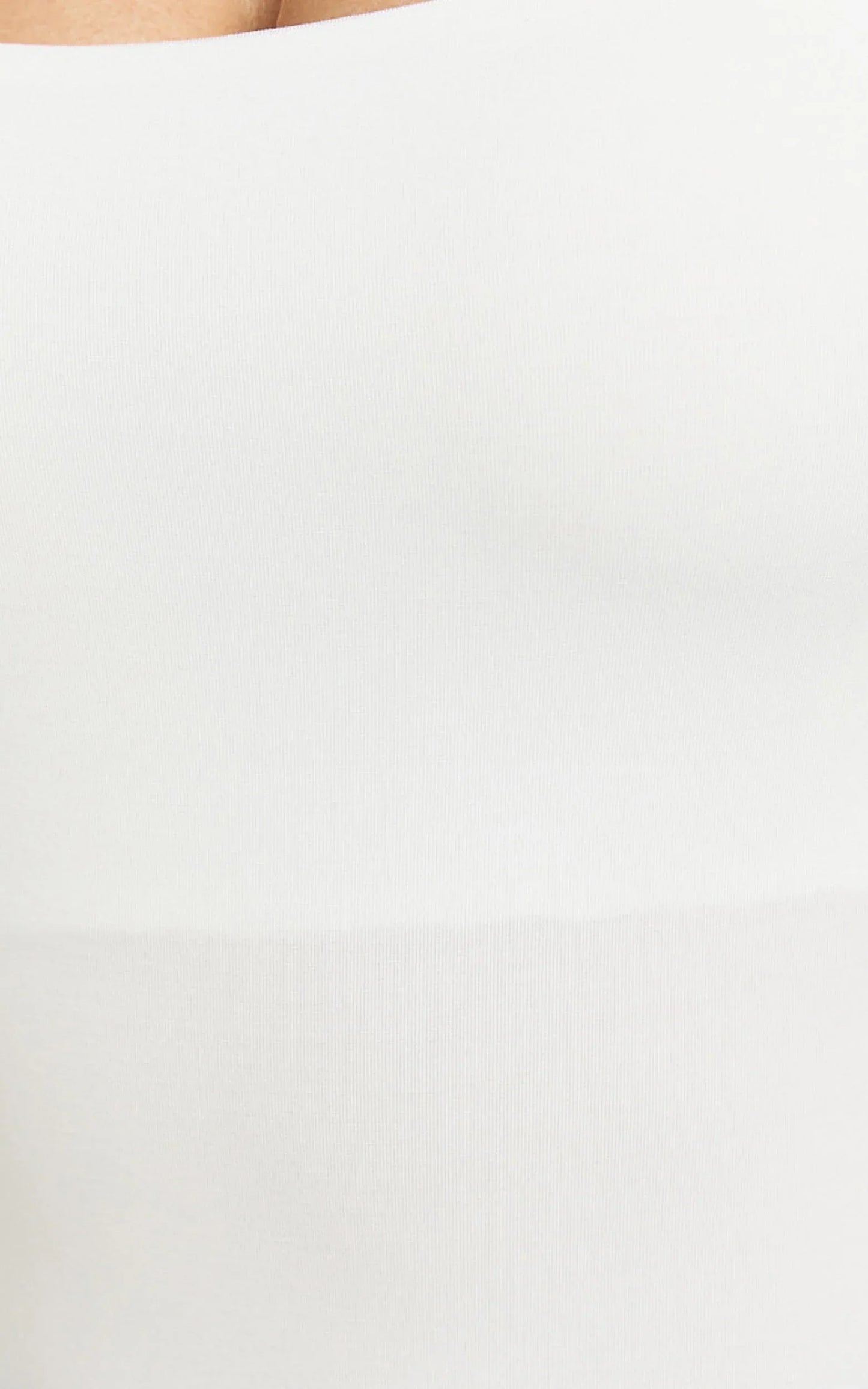 Off My Back Bodysuit - Square Neck Bodysuit in White