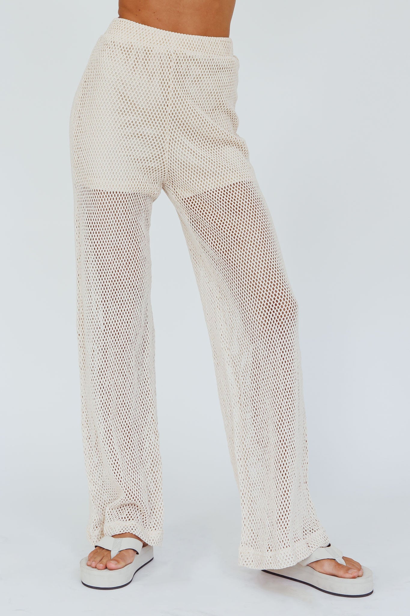 Mahina Long Net Pants Sand