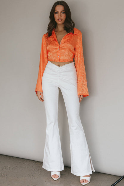 Mahla Flared Pants Ivory