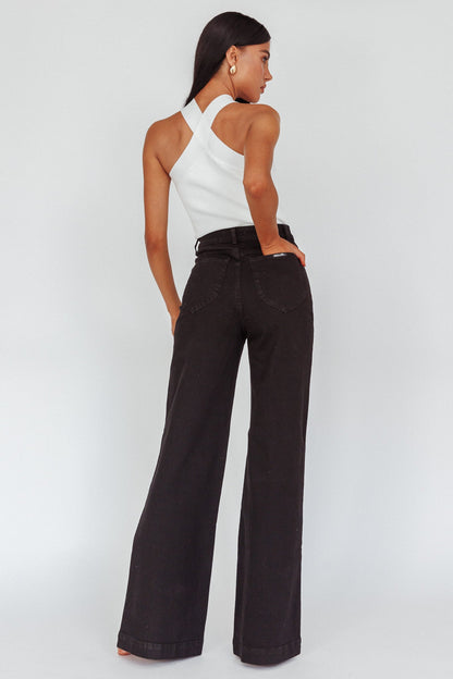ROLLA'S Sailor Jean Long Rinse Black