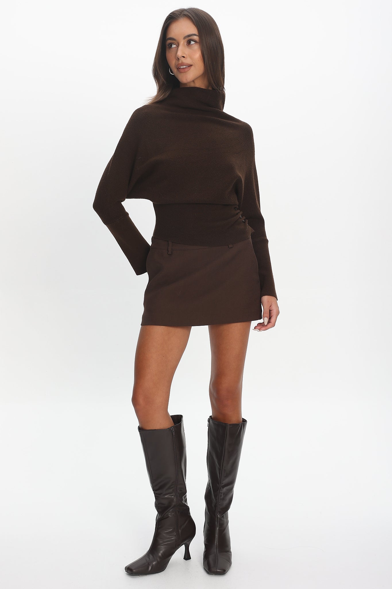Get Started Mini Skort Brown